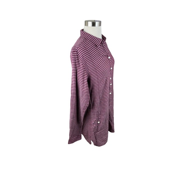 Toad & Co NEW Tyrian Purple Stripe Mixologist Tunic Size Small Pockets - Picture 2 of 4